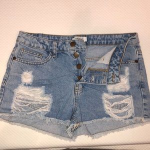 Denim shorts